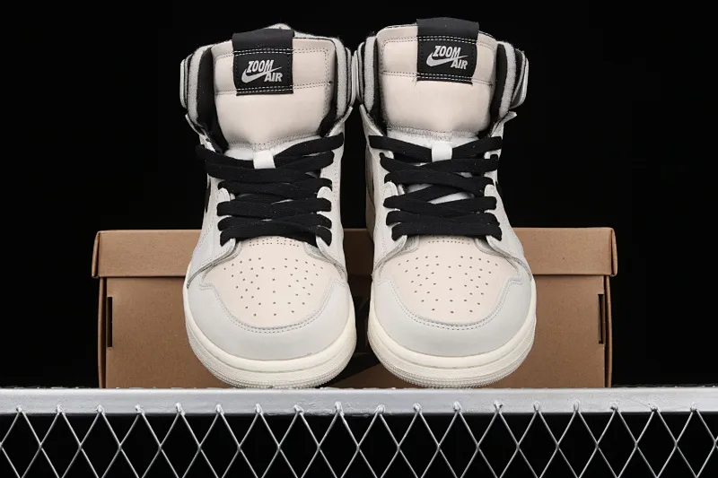 All categories Air Jordan Jordan series basketball shoes Air Jordan 1 High Special offer Air Jordan 1 Zoom Air CMFT "Summit White" AJ1 Joe 1 Pearl milk tea off-white CT0979-100